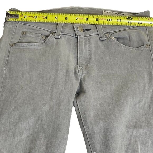 Rag & Bone Gray Distressed Skinny Jeans Women’s Sz 28 Distressed Ripped Knees - Picture 5 of 12